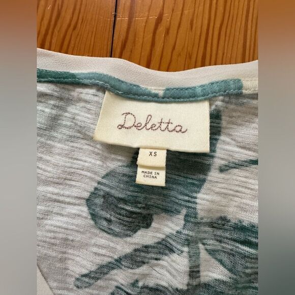 Anthropologie Deletta Floral Peplum Top - Picture 2 of 4